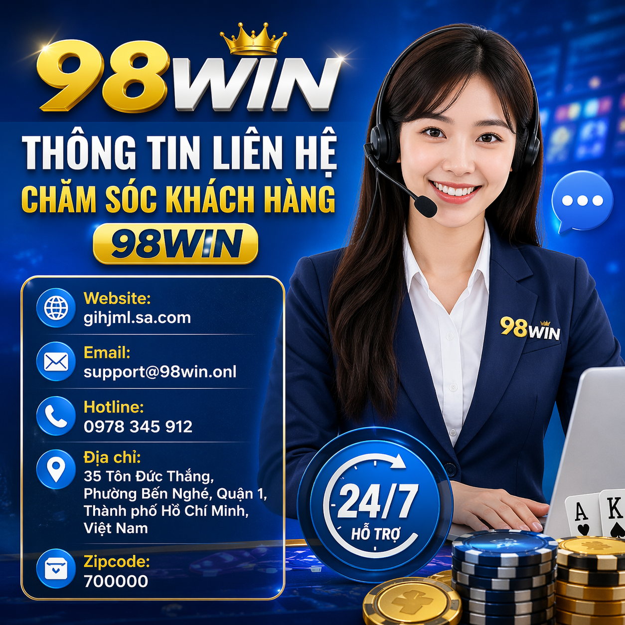 Thông Tin Liên Hệ Chăm Sóc Khách Hàng 98WIN